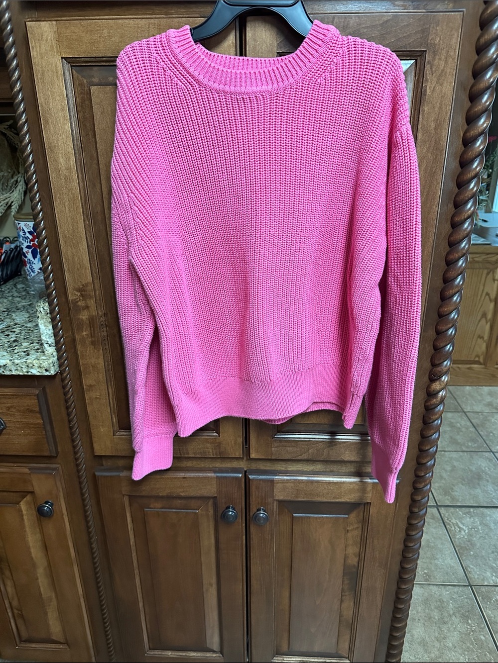 GAP Pink Crewneck Knit Sweater